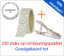 Aktie pakketten keuringsstickers op rol - Goedgekeurd tot Aktie pakketten keuringsstickers op rol - Goedgekeurd tot