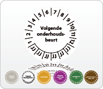 Volgende onderhoudsbeurt - rond Volgende onderhoudsbeurt - rond