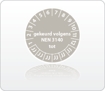 Gekeurd volgens NEN3140 tot grijs