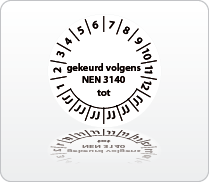 Gekeurd volgens NEN3140 tot zwart-wit Gekeurd volgens NEN3140 tot zwart-wit