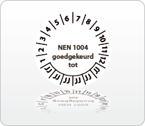 NEN1004 goedgekeurd tot zwart-wit NEN1004 goedgekeurd tot zwart-wit