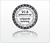 VCA gekeurd op - volgende keuring zwart-wit