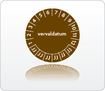Vervaldatum bruin