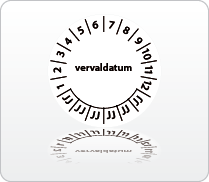 Vervaldatum zwart-wit