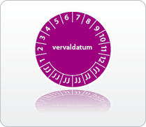 Vervaldatum paars