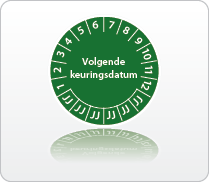 Volgende keuringsdatum groen