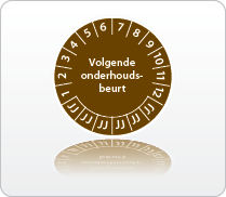 Volgende onderhoudsbeurt bruin