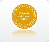 Volgende onderhoudsbeurt oranje