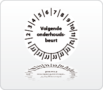 Volgende onderhoudsbeurt zwart-wit