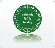 Volgende VCA keuring groen
