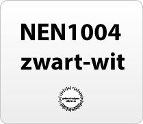 NEN1004 keurstickers zwart-wit NEN1004 keurstickers zwart-wit