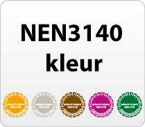 NEN3140 keurstickers gekleurd
