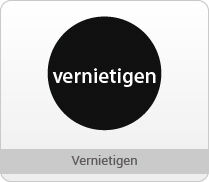 vernietigen stickers