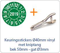 Jaartal 2019 rond 40mm Jaartal 2019 rond 40mm