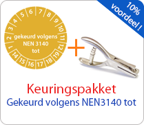 Aktie pakketten - Gekeurd volgens NEN3140 tot