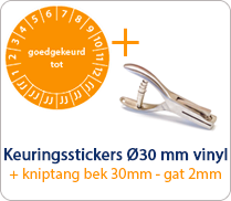 Goedgekeurd tot - rond 30mm pakketten
