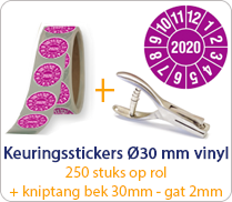 Jaartal 2020 op rol rond 30mm Jaartal 2020 op rol rond 30mm