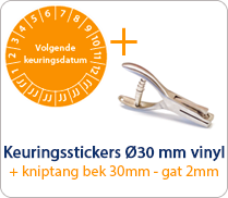 Volgende keuringsdatum - rond 30mm pakketten