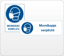 pictogrammen mondkapje verplicht