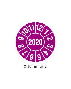 keuringssticker 2025 rond 30mm