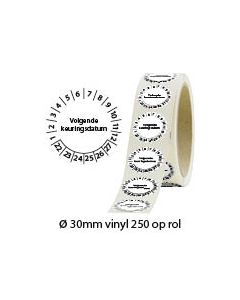 keuringsstickers-op-rol-volgende-keuringsdatum-zwart-wit-vinyl-30mm