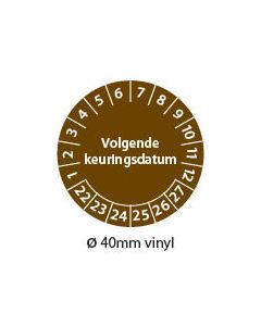 keuringstickers-volgende-keuringsdatum-bruin-40mm-vinyl-rond
