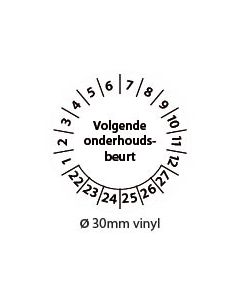 keuringstickers-volgende-onderhoudsbeurt-zwart-wit-30mm-vinyl-rond