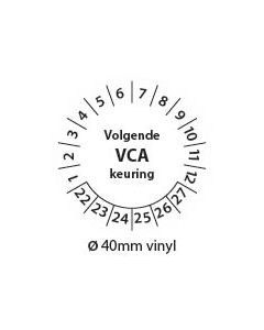 Keuringsticker-volgende-VCA-keuring-zwart-wit-40mm-vinyl-rond