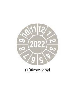 keuringssticker 2022 vinyl 30mm