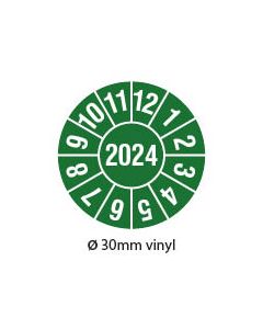keuringssticker 2024 rond 30mm